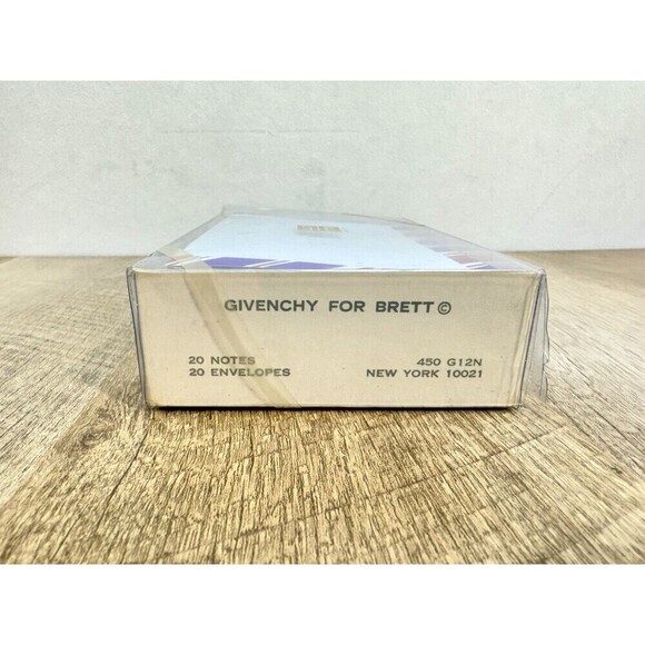 Vintage Givenchy For Brett Notecards Stationary Set 20 Envelopes 20 Cards Logo - Picture 7 of 14